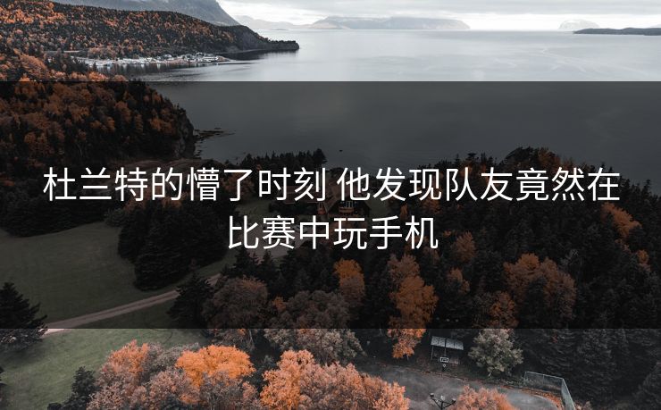 杜兰特的懵了时刻 他发现队友竟然在比赛中玩手机