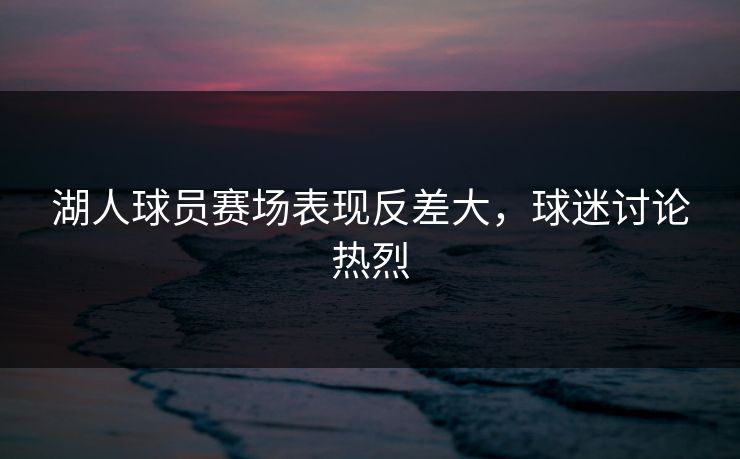 湖人球员赛场表现反差大，球迷讨论热烈