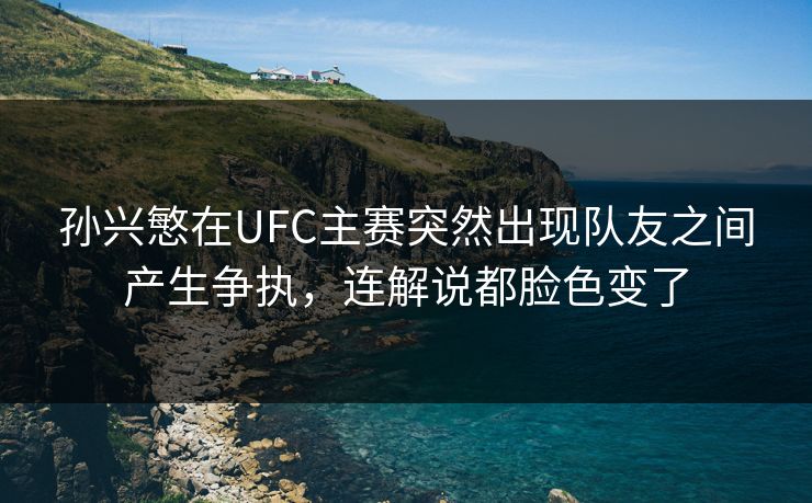 孙兴慜在UFC主赛突然出现队友之间产生争执，连解说都脸色变了